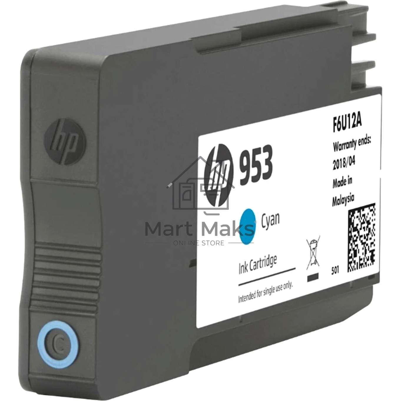 Картридж струйный HP 953 F6U12AE голубой для HP OJP 8710/8715/8720/8730/8210/8725 (630 стр.)