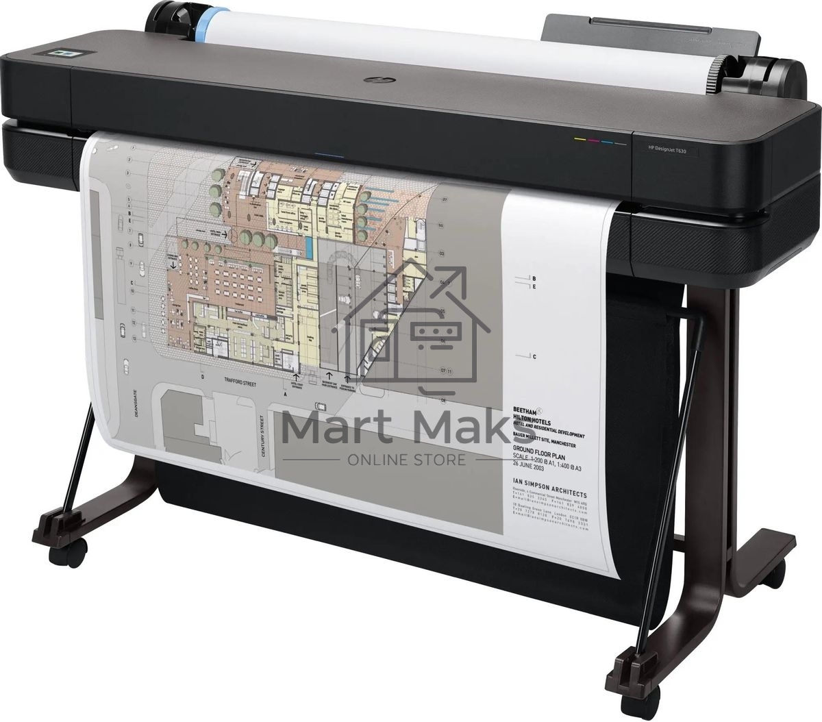 Плоттер струйный HP Designjet T630 (5HB11A), A0, 36