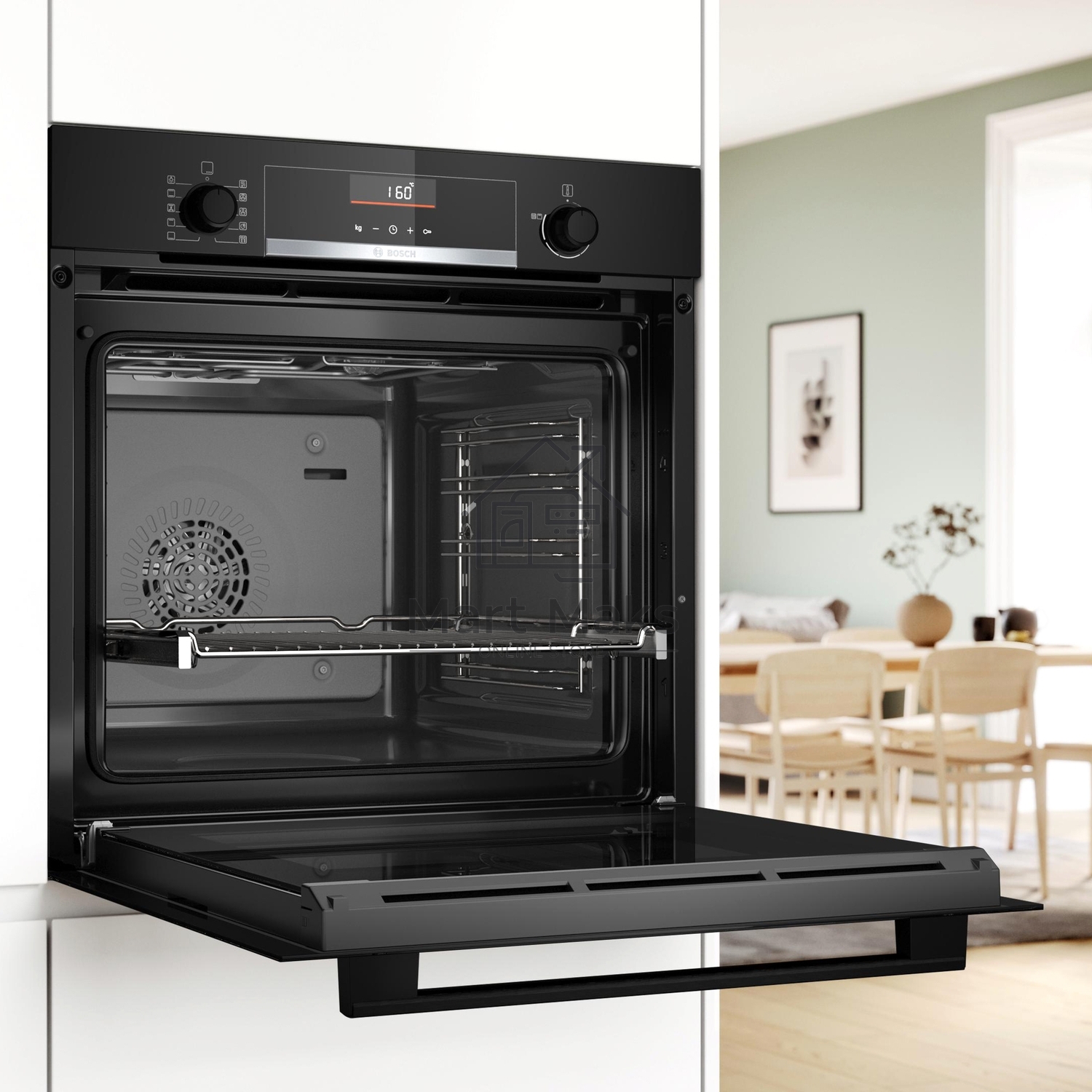 Духовой шкаф электрический Bosch HBG536EB3 черный