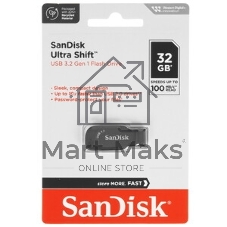 Флешка USB SanDisk Ultra Shift 32Gb, USB 3.0