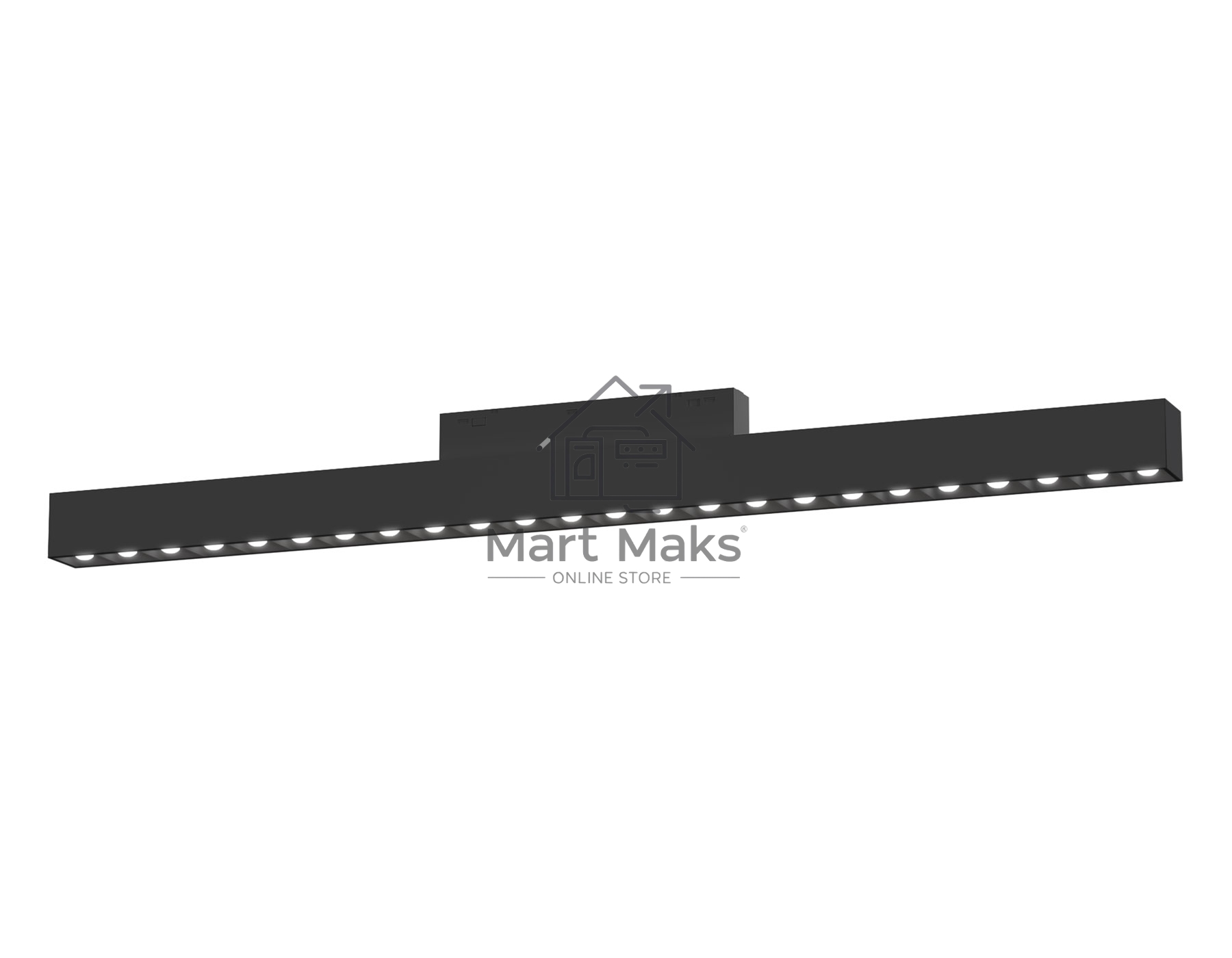 Трековый линейный светильник Ambrella light GL4515 BK черный IP20 24W 3CCT 3000-6000K SMART 48V 24° 435*22*25