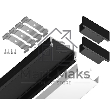 Алюминиевый профиль Ambrella light GP1700BK черный 2000*15.5*6