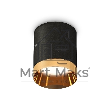 Светильник Ambrella Light XS6302024 SBK/PYG черный песок/золото желтое полированное MR16 GU5.3 (C6302, N6134)