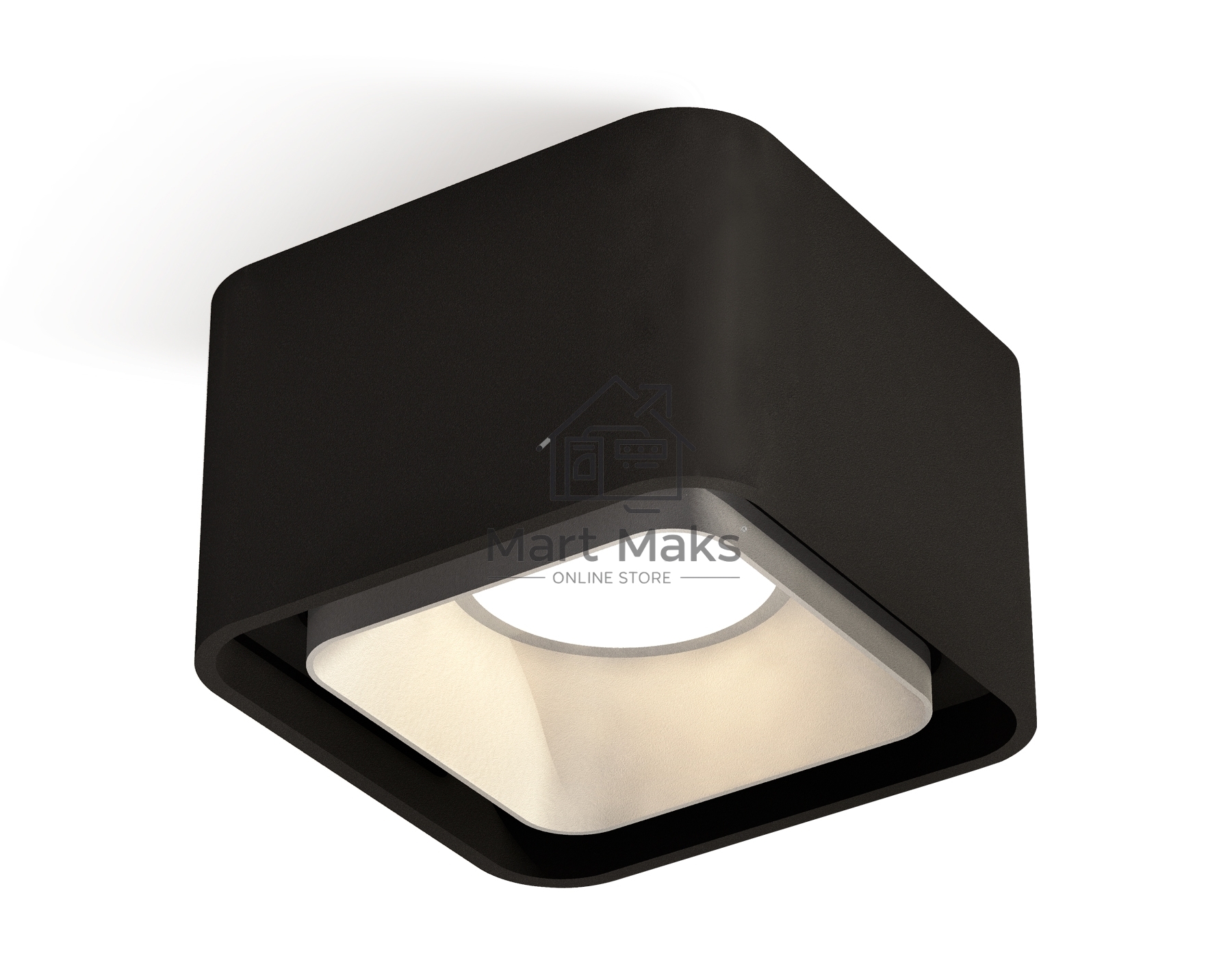 Светильник Ambrella Light XS7833003 SBK/SSL черный песок/серебро песок MR16 GU5.3 (C7833, N7703)