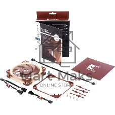 Вентилятор корпусной Noctua NF-A12x25 PWM, 120 мм, 450-2000 об/мин, 22.6 дБ, 4-pin PWM, без подсветки