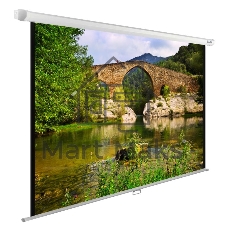 Экран Cactus 220x165 см WallExpert CS-PSWE-220x165-WT 1:1 настенно-потолочный рулонный белый