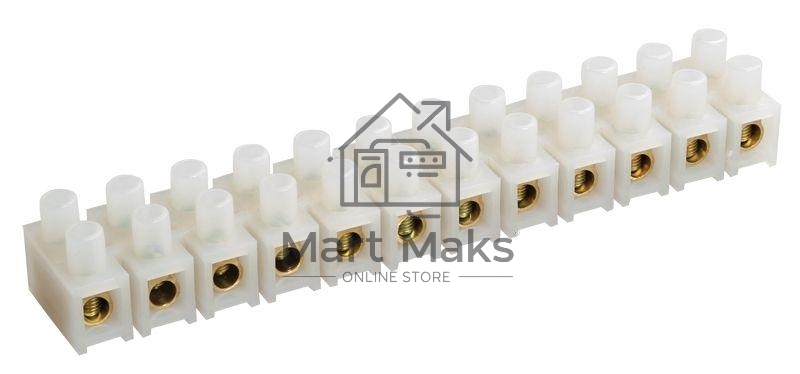 Зажим винтовой ЗВИ-20 н/г 4-10кв.мм 12пар IEK UZV4-020-06