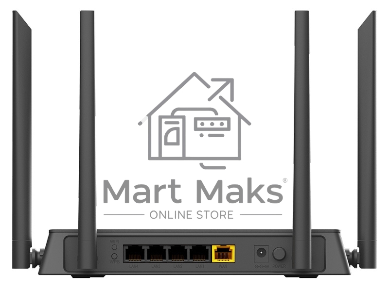 Роутер D-Link DIR-822/RU/E1A, Wireless AC1200 Dual-Band Router with 1 10/100Base-TX WAN port and 4 10/100Base-TX LAN ports.802.11b/g/n compatible, 802.11AC up to 866Mbps,1 10/100Base-TX WAN port, 4 10/100B