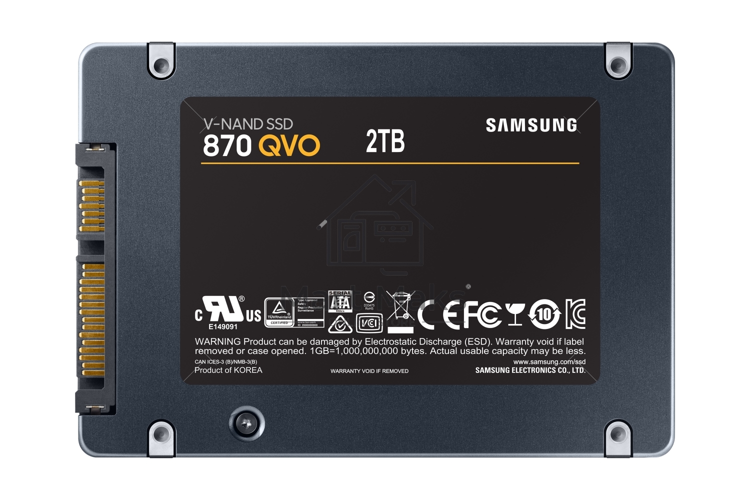 Накопитель SSD Samsung 870 QVO, 2TB, SATA III, 2.5