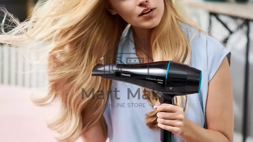 Фен Philips BHD272/00  2100 Вт, ионизация, 6 настроек температуры/скорости воздушного потока, насадка-концентратор 9 мм, холодный обдув, черный