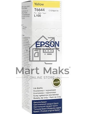 Чернила оригинальные C13T664498 (664 Y) для Epson, желтый, 6500 к., 70 мл.