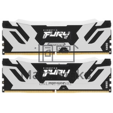 Оперативная память Kingston Fury Renegade, DDR5, 64Gb (2x32Gb), 6400MHz, CL32, радиатор, белый