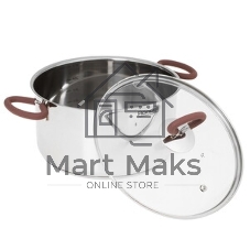 Кастрюля Rondell Etery RDS-1600 5.1 л. d=24 см (с крышкой) сталь