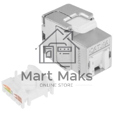 Модуль Keystone, RJ45, cat.6a, STP, 180 градусов