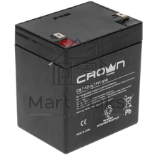Батарея для ИБП CROWN СВТ-12-5 (12V 5Ah) F2 срок службы 6 лет