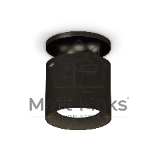 Светильник Ambrella Light XS7402063 SBK/PBK черный песок/черный полированный MR16 GU5.3 (N7926, C7402, N7021)