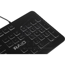 Клавиатура проводная Defender Raid GK-778DL, USB, черный