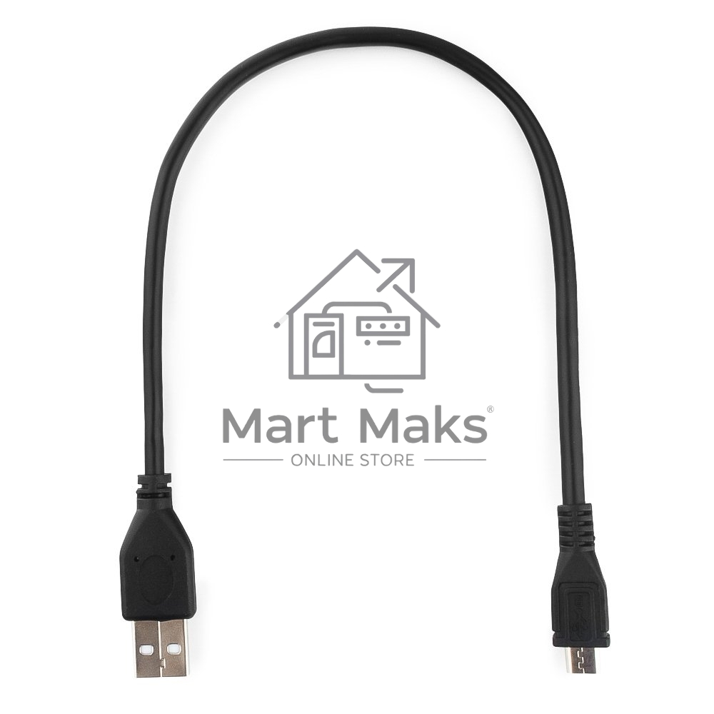 Кабель USB 2.0 Pro Gembird/Cablexpert AM/microBM 5P, 0.3м, экран, черный, пакет CCP-mUSB2-AMBM-0.3M