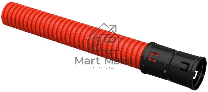 Труба гофрированная двустенная ПНД d40мм с муфтой SN20 красн. (уп.50м) IEK CTG12-040-K04-050-R