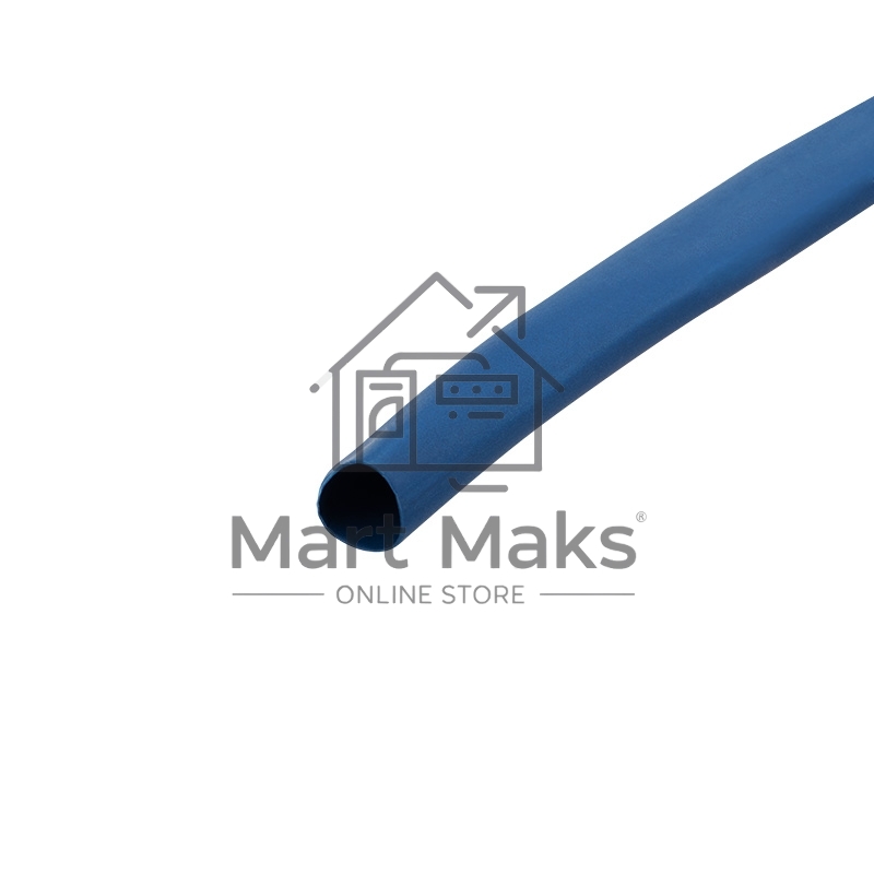 Трубка термоусаживаемая Rexant 6.0/3.0мм синяя. ролик 2.44 м