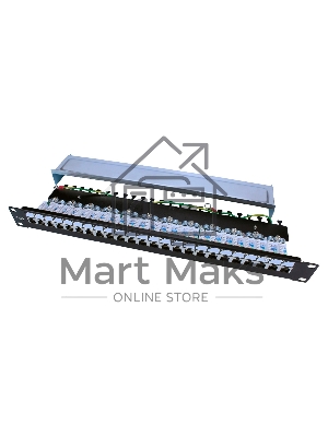 Монтажное оборудование Hyperline PP3-19-24-8P8C-C6-SH-110D Патч-панель 19