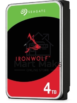 Жесткий диск Seagate 4Tb Ironwolf (ST4000VN006) SATA 6.0Gb/s, 5400 rpm, 256mb buffer, 3.5