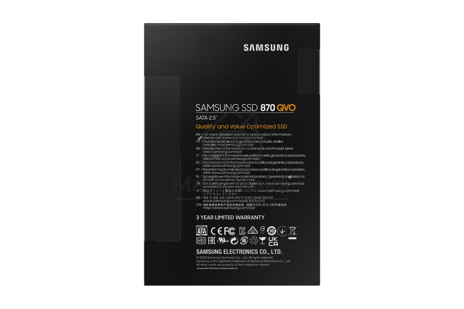 Накопитель SSD Samsung 870 QVO, 2TB, SATA III, 2.5