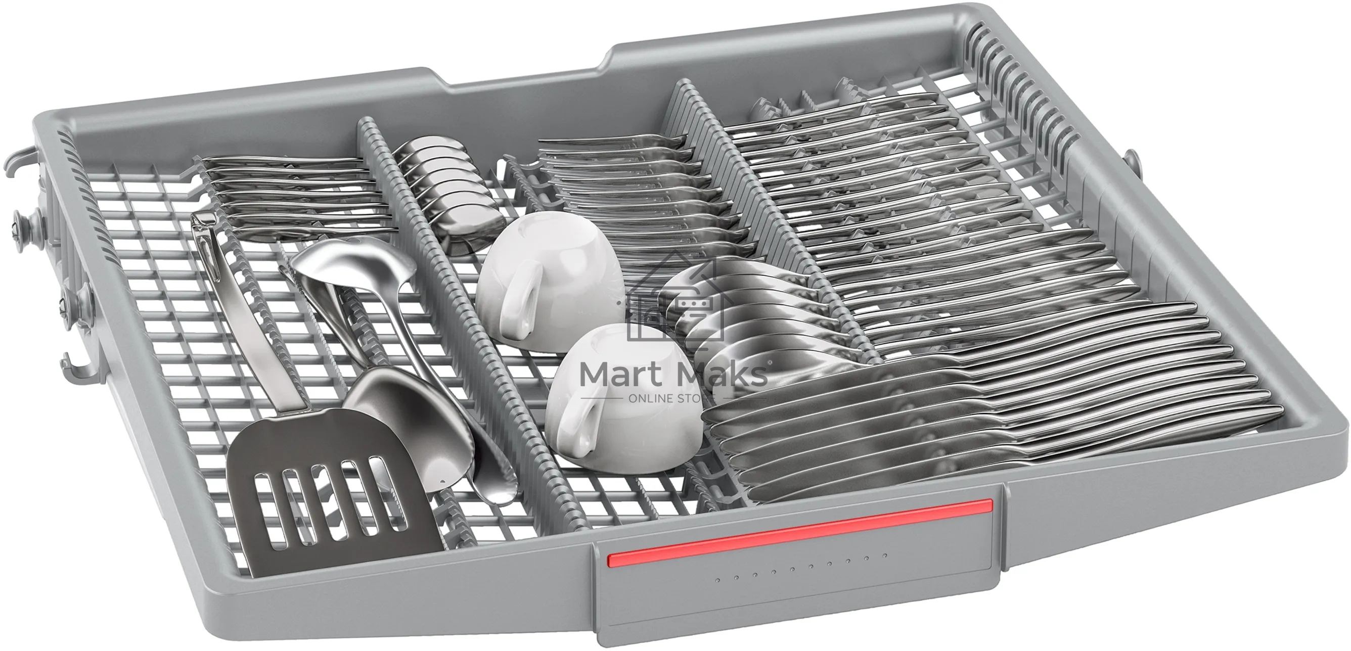Встраиваемая посудомоечная машина Bosch SMV4HMX65Q, серебристый, 59.8 см, 13 компл., 44 дБ, класс A++