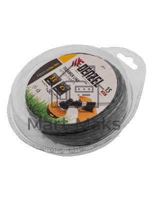 Леска для триммера Denzel двухкомпонентная эллипс, 3,0мм х 15м, блистер EXTRA CORD