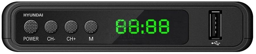 Ресивер DVB-T2 Hyundai H-DVB520 + WiFi-адаптер черный