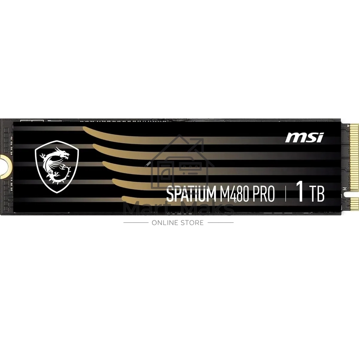 Накопитель SSD MSI SPATIUM M480 PRO, 1000GB, M.2 2280, PCIe 4.0 x4, NVMe, R/W 7400/6000