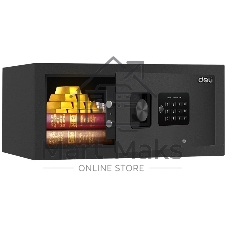 Сейф Deli ET531 200x 420x 370 мм, ключевой/кодовый электронный, черный