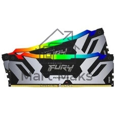 Оперативная память Kingston Fury Renegade, DDR5, 64Gb (2x32Gb), 6400MHz, CL32, радиатор, белый