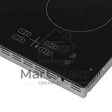 Встраиваемая электрическая панель Samsung NZ64T3506AK/WT 575x505x55 мм, стеклокерамика, 4 конфорки, скошенная рамка,сенсорное управление, светодиодный LED-дисплей, защита от детей, черный