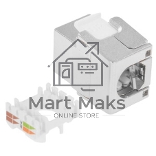Модуль Keystone, RJ45, cat.6a, STP, 180 градусов