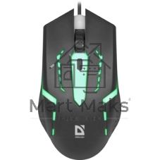 Мышь проводная Defender Hit MB-601 черный, 1200 dpi, USB, кнопки - 4