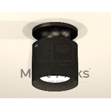 Светильник Ambrella Light XS7402063 SBK/PBK черный песок/черный полированный MR16 GU5.3 (N7926, C7402, N7021)