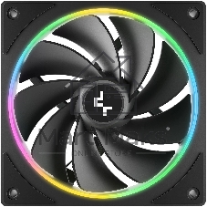 Вентилятор для корпуса Deepcool FL12R SE Reverse ARGb 120х120x25 черный 4-pin 28.67дБ (упак.:1шт) (R-FL12RSE-BKAPN1-G) Ret