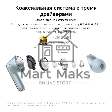 Наушники TWS Xiaomi Redmi Buds 8 Pro белый, внутриканальные, Bluetooth, активное шумоподавление, до 8 ч