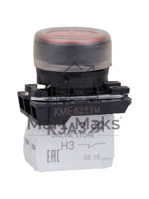 Кнопка КМЕ 4211м 1но+1нз цилиндр IP65 красн. КЭАЗ 248244 Кнопка КМЕ 4211м 1но+1нз цилиндр IP65 красн. КЭАЗ 248244