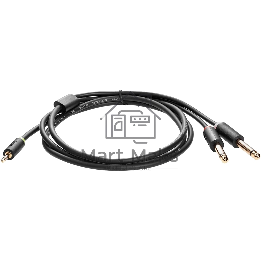 Кабель-адаптер 3.5ST(M)/2X6.35 ST(M), 1.5м, Telecom PRO <TAV6168-1.5M>