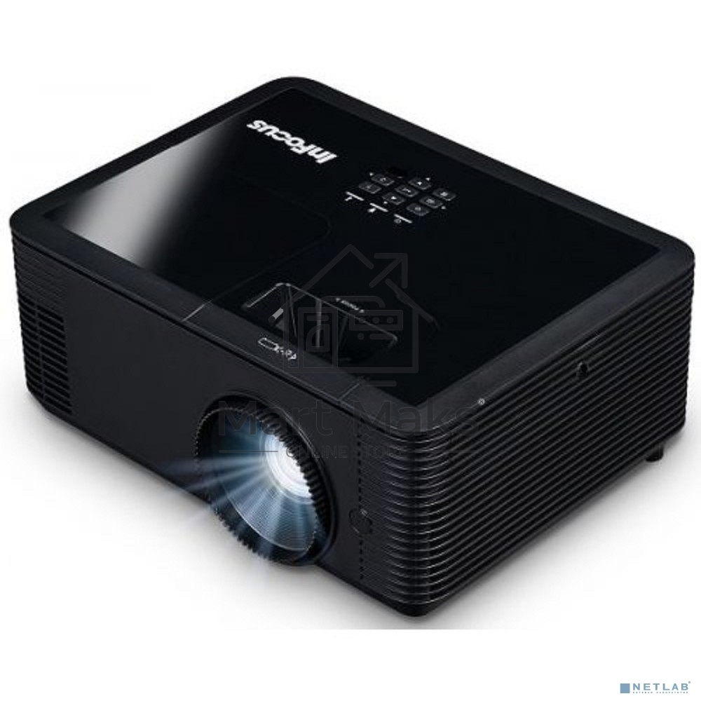 Проектор INFOCUS IN136ST DLP, 4000 ANSI Lm,WXGA (1280x800), 28500:1, 0.521:1, 3.5mm in,Composite video, VGA, HDMI 1.4a x3 (поддержка 3D), USB-A (для SimpleShare и др.), лампа 15000ч.(ECO mode),3.5mm out, Monitor out(VGA),RS232,RJ45,21дБ, 4,5 кг.