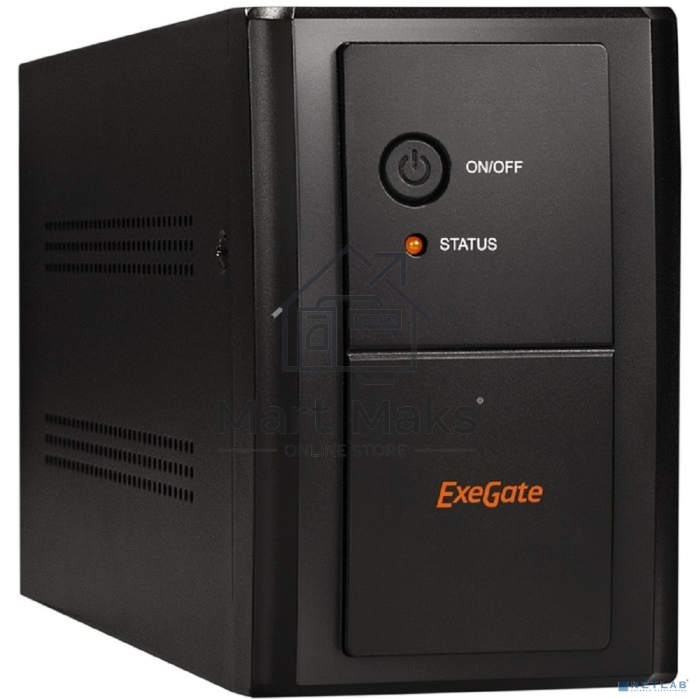 Источник бесперебойного питания ExeGate EP285488RUS SpecialPro UNB-1200.LED.AVR.C13.RJ.USB <1200VA/750W, LED, AVR, 6*IEC-C13, RJ45/11, USB, Black>