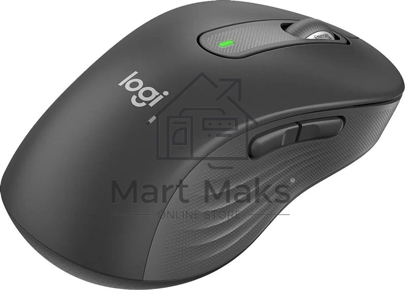 Мышь беспроводная Logitech Signature M650 L LEFT графитовый, 4000 dpi, радиоканал, Bluetooth, USB, кнопки - 5