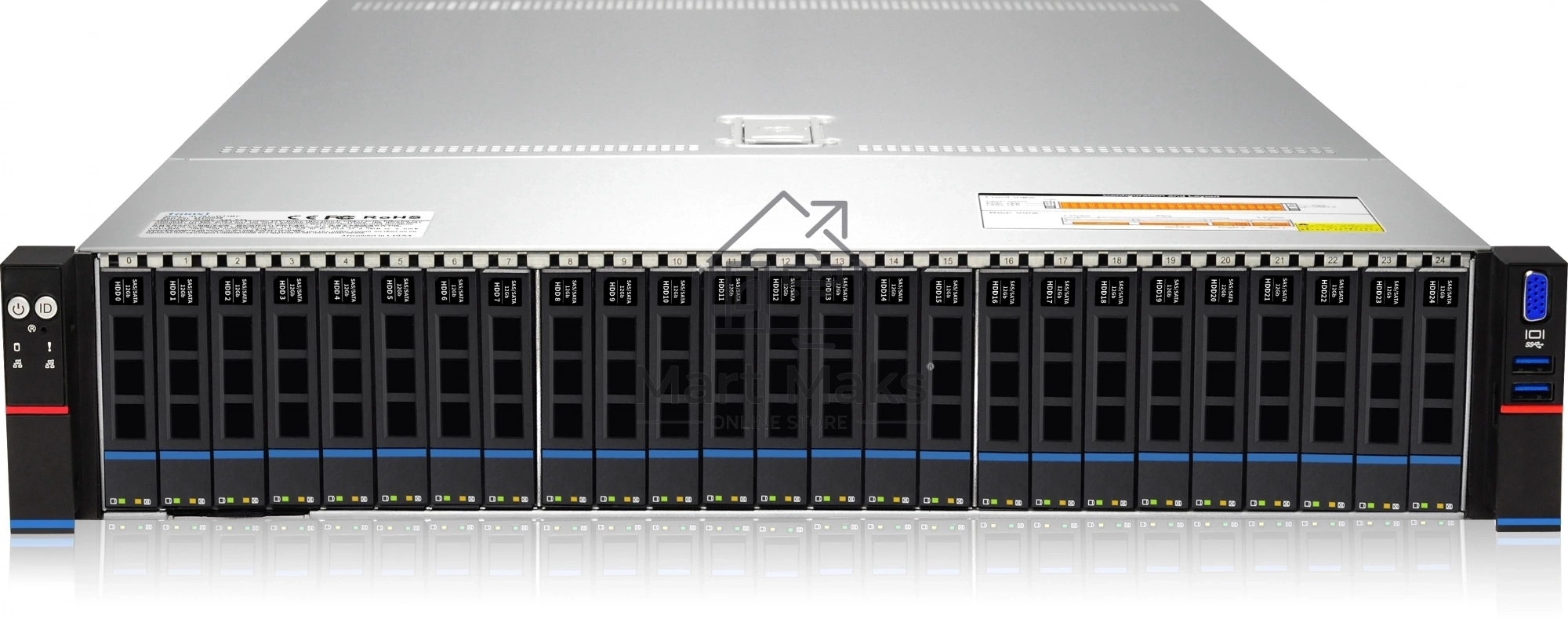 Сервер IRU Rock g2225p 2x6348 4x64Gb 2x1800Gb 2.5