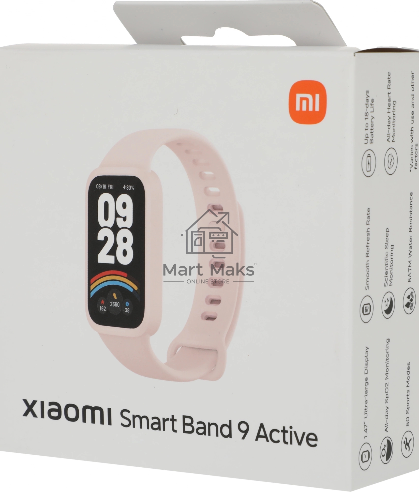 Фитнес трекер Xiaomi Smart Band 9 Active розовый M2435B1
