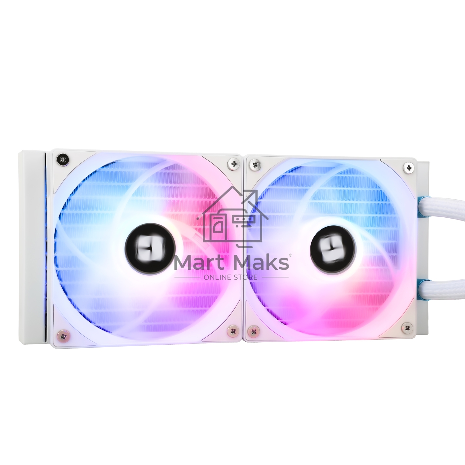 Водяное охлаждение для процессора Thermalright Aqua Elite 240 White ARGB V3 (240mm, White, ARGB/ Fans: 2x120mm, 66.17CFM, 25.6dBA, 1500RPM/ Pump height 53mm, 23dBA, 3300RPM, Rad thickness 27mm/ S: 1200, 1700, 1851, 2011, 2066, 115X, AM4, AM5)