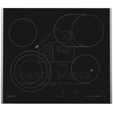 Встраиваемая электрическая панель Samsung NZ64T3536DK/WT 59 x 50.5 x 5.2 см., электронное управление, 15 степеней мощности, автоматическое отключение, защита от детей, блокировка управления, дисплей, 4 конфорки, 2 с зоной расширения, рамка из нержавеющей стали, корпуса черный