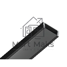 Алюминиевый профиль Ambrella light GP1700BK черный 2000*15.5*6