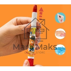 Гелевые мелки Deli EC211-12, круглые, 12 цветов, картонная коробка с европодвесом